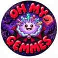 Oh My Gemmes — Gemounette vampire, logo Halloween